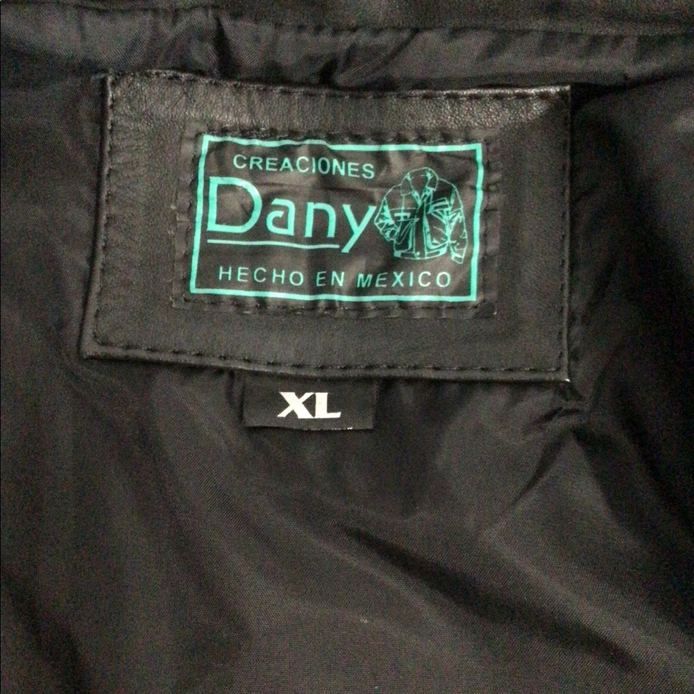 Men’s Leather jacket Sz XL creaciones Dany Vintage - Picture 7 of 13